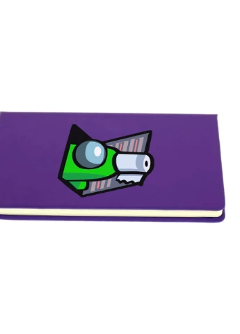 Блокнот А5 Амонг Ас Зелений (Among Us Green) Фіолетовий (92228-2592-PU) MobiPrint (257328874)