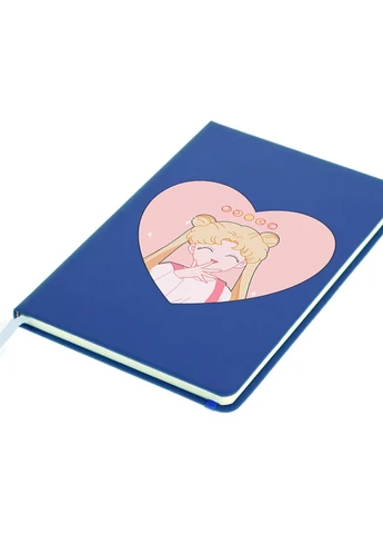 Блокнот А5 Місяць Кішки Сейлор Мун (anime Sailor Moon Cats) Світло-блакитний (92228-2922-SK) MobiPrint (257327921)