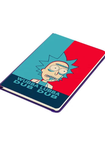Блокнот А5 Рик и Морти (Rick and Morty) Фиолетовый (92228-2689-PU) MobiPrint (257325498)