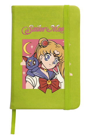 Блокнот А5 Сейлор Мун (Sailor Moon) Салатовый (92228-2659-LM) MobiPrint (257326997)