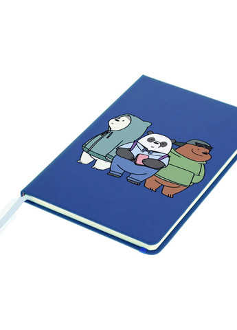 Блокнот А5 Вся правда про ведмедів (We Bare Bears) Світло-блакитний (92228-2898-SK) MobiPrint (257327397)