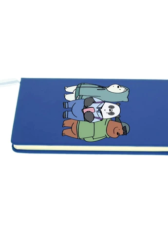 Блокнот А5 Вся правда про ведмедів (We Bare Bears) Світло-блакитний (92228-2898-SK) MobiPrint (257327397)