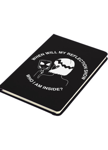 Блокнот А5 Дівчина інопланетянин (Why I am inside?) Чорний (92228-2847-BK) MobiPrint (257328935)