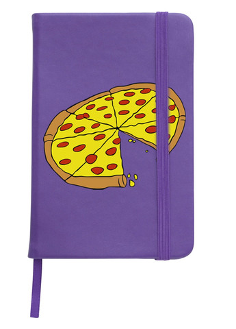 Блокнот А5 Пицца Фиолетовый (92228-2078-PU) MobiPrint (257328819)