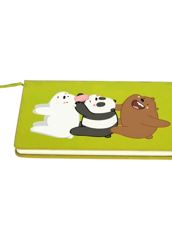 Блокнот А5 Три ведмеді (We Bare bears) Салатовий (92228-2643-LM) MobiPrint (257324729)