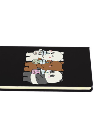 Блокнот А5 Вся правда про ведмедів (We Bare Bears) Чорний (92228-2896-BK) MobiPrint (257324750)
