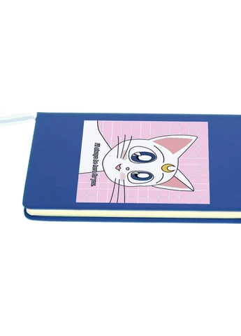 Блокнот А5 Місяць Кішки Сейлор Мун (anime Sailor Moon Cats) Світло-блакитний (92228-2919-SK) MobiPrint (257324296)