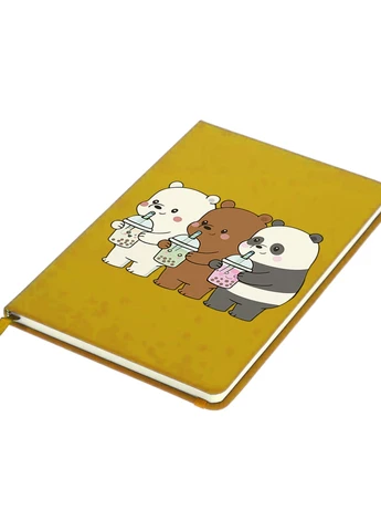 Блокнот А5 Вся правда про ведмедів (We Bare Bears) Жовтий (92228-2896-SY) MobiPrint (257324767)