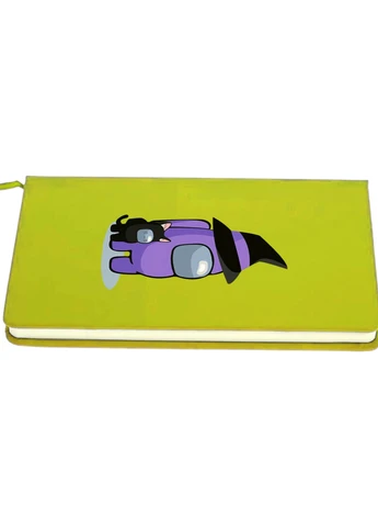 Блокнот А5 Амонг Ас Фіолетовий (Among Us Violet) Салатовий (92228-2423-LM) MobiPrint (257326210)