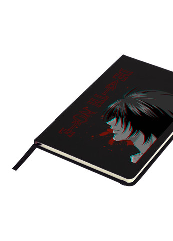 Блокнот А5 Ел Лоулайт Зошит смерті (L Death Note) Чорний (92228-2824-BK) MobiPrint (257327709)