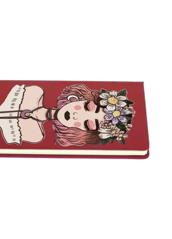 Блокнот А5 Дівчина з квітами (Girl with flowers) Червоний (92228-2841-RD) MobiPrint (257321713)