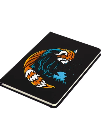 Блокнот А5 Акварельний Єнот Чорний (92228-2050-BK) MobiPrint (257328219)