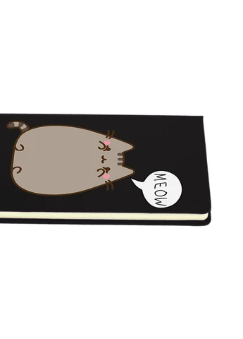 Блокнот А5 Кіт Пушин (Pusheen Cat) Чорний (92228-2853-BK) MobiPrint (257328883)