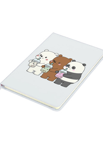 Блокнот А5 Вся правда о медведях (We Bare Bears) Белый (92228-2896-WT) MobiPrint (257321701)