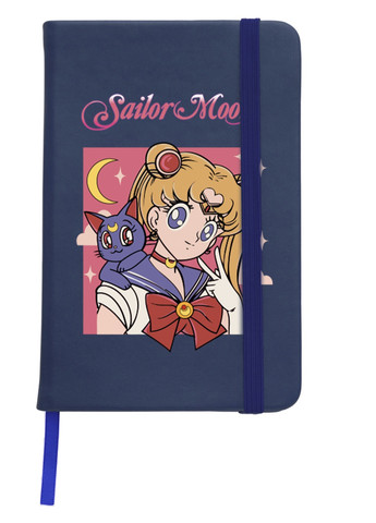 Блокнот А5 Сейлор Мун (Sailor Moon) Темно-синий (92228-2659-NB) MobiPrint (257321802)