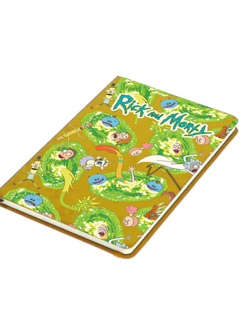 Блокнот А5 Рік та Морті (Rick and Morty) Жовтий (92228-2691-SY) MobiPrint (257327615)
