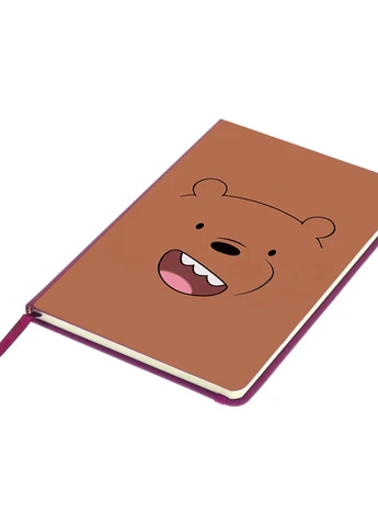 Блокнот А5 Грізлі Вся правда про ведмедів (We Bare Bears) Малиновий (92228-2663-FU) MobiPrint (257322959)
