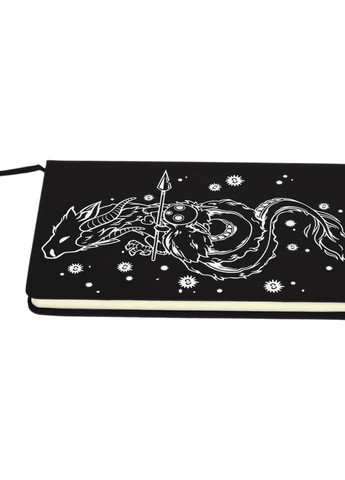 Блокнот А5 Хаку Віднесені привидами (Spirited Away) Чорний (92228-2833-BK) MobiPrint (257326726)