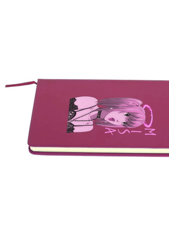 Блокнот А5 Міса Амане Зошит смерті (Misa Amane Death Note) Малиновий (92228-2827-FU) MobiPrint (257324672)