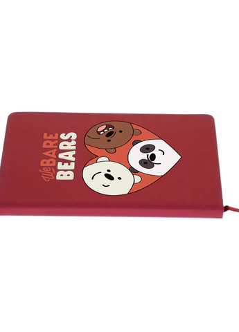 Блокнот А5 Вся правда о медведях (We Bare Bears) Красный (92228-2669-RD) MobiPrint (257322091)