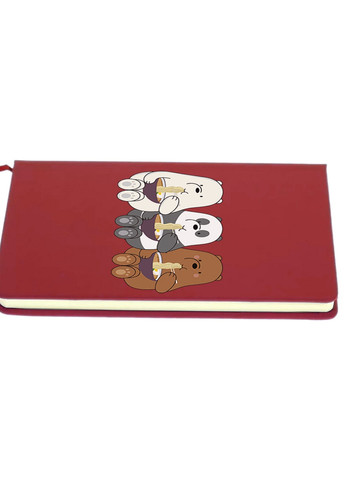 Блокнот А5 Вся правда о медведях (We Bare Bears) Красный (92228-2897-RD) MobiPrint (257325510)