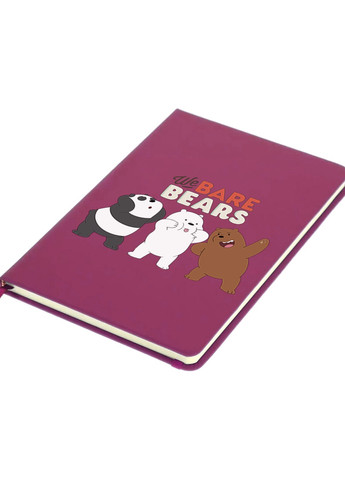 Блокнот А5 Вся правда о медведях (We Bare Bears) Малиновый (92228-2667-FU) MobiPrint (257321938)