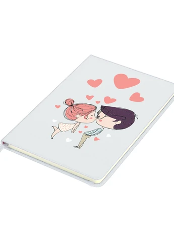 Блокнот А5 З днем Святого Валентина (Happy Valentine's day) Білий (92228-2644-WT) MobiPrint (257327269)