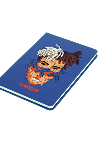 Блокнот А5 Экс-экс-экс Тентасьон (XXXTentacion) Светло-голубой (92228-2636-SK) MobiPrint (257326163)