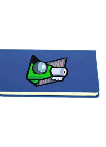 Блокнот А5 Амонг Ас Зелений (Among Us Green) Світло-блакитний (92228-2592-SK) MobiPrint (257323525)