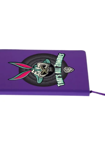 Блокнот А5 Багз Банни Луни Тюнз (Bugs Bunny Looney Tunes) Фиолетовый (92228-2882-PU) MobiPrint (257325428)