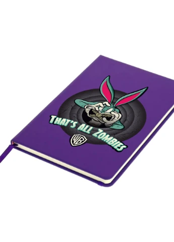 Блокнот А5 Багз Банни Луни Тюнз (Bugs Bunny Looney Tunes) Фиолетовый (92228-2882-PU) MobiPrint (257325428)