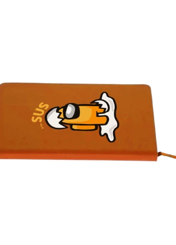 Блокнот А5 Амонг Ас Оранжевый яйцо (Among Us Orange egg) Оранжевый (92228-2597-OG) MobiPrint (257323408)
