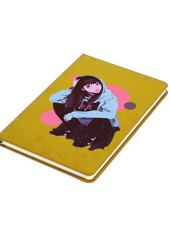 Блокнот А5 Дівчина (Girl) Жовтий (92228-2836-SY) MobiPrint (257326672)