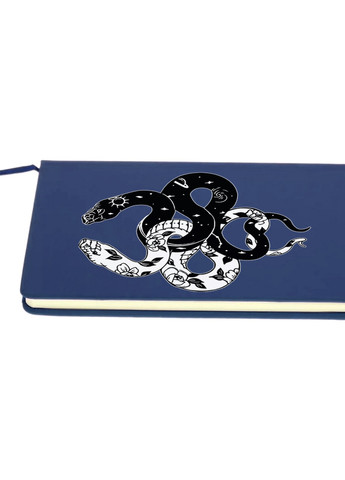 Блокнот А5 Инь Янь Змеи (Yin Yang Snake) Темно-синий (92228-2850-NB) MobiPrint (257323078)
