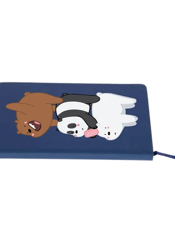 Блокнот А5 Три ведмеді (We Bare bears) Темно-синій (92228-2643-NB) MobiPrint (257326679)