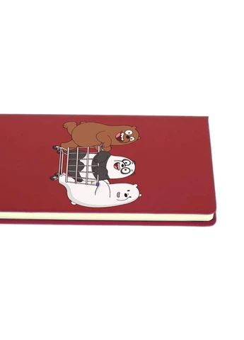 Блокнот А5 Вся правда о медведях (We Bare Bears) Красный (92228-2891-RD) MobiPrint (257322960)