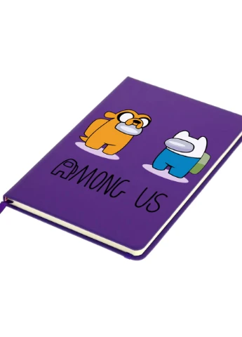 Блокнот А5 Амонг Ас (Among Us) Фиолетовый (92228-2414-PU) MobiPrint (257324046)