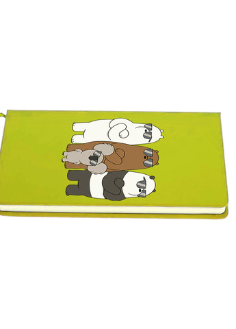 Блокнот А5 Вся правда о медведях (We Bare Bears) Салатовый (92228-2892-LM) MobiPrint (257326051)