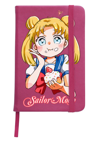Блокнот А5 Сейлор Мун (Sailor Moon) Малиновий (92228-2917-FU) MobiPrint (257328058)