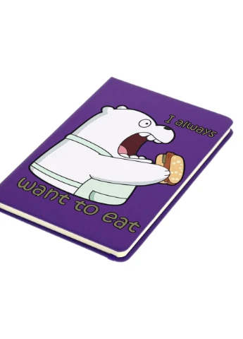Блокнот А5 Вся правда про ведмедів (We Bare Bears) Фіолетовий (92228-2908-PU) MobiPrint (257325842)