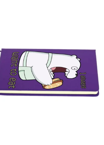 Блокнот А5 Вся правда про ведмедів (We Bare Bears) Фіолетовий (92228-2908-PU) MobiPrint (257325842)
