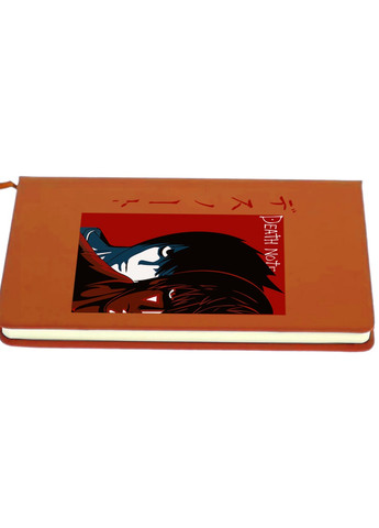 Блокнот А5 Эл Лоулайт и Кира Тетрадь смерти (Death Note) Оранжевый (92228-2655-OG) MobiPrint (257322490)