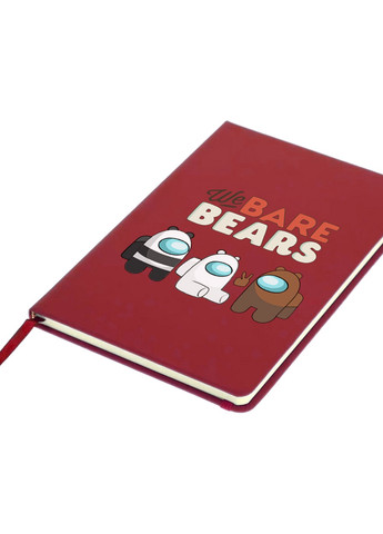 Блокнот А5 Вся правда о медведях (We Bare Bears) Красный (92228-2668-RD) MobiPrint (257327237)