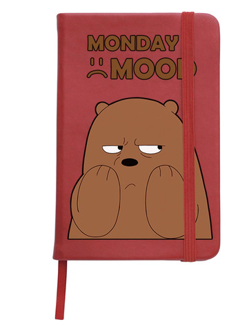 Блокнот А5 Вся правда о медведях (We Bare Bears) Красный (92228-2900-RD) MobiPrint (257328888)