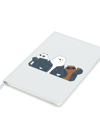 Блокнот А5 Вся правда о медведях (We Bare Bears) Белый (92228-2895-WT) MobiPrint (257324868)