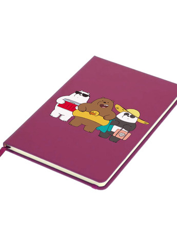 Блокнот А5 Вся правда о медведях (We Bare Bears) Малиновый (92228-2893-FU) MobiPrint (257323741)