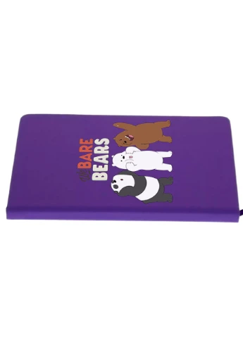 Блокнот А5 Вся правда про ведмедів (We Bare Bears) Фіолетовий (92228-2667-PU) MobiPrint (257321630)