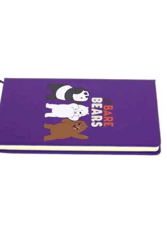Блокнот А5 Вся правда про ведмедів (We Bare Bears) Фіолетовий (92228-2667-PU) MobiPrint (257321630)