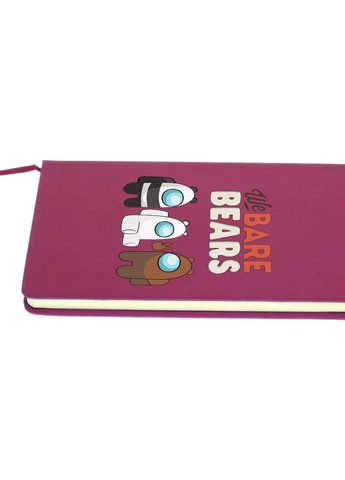 Блокнот А5 Вся правда о медведях (We Bare Bears) Малиновый (92228-2668-FU) MobiPrint (257323219)