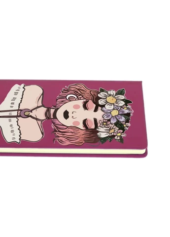 Блокнот А5 Дівчина з квітами (Girl with flowers) Малиновий (92228-2841-FU) MobiPrint (257323116)